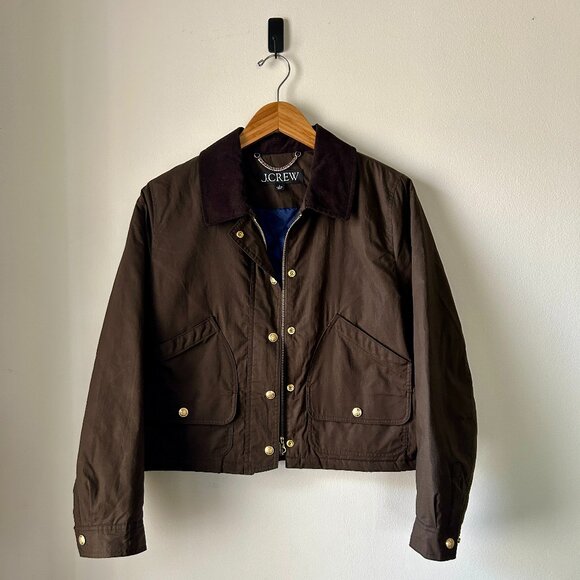 J. Crew Short Barn Jacket™ in English ripstop cotton - Picture 1 of 15